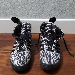 Jeremy Scott x Adidas Originals Zebra High Tops Sh